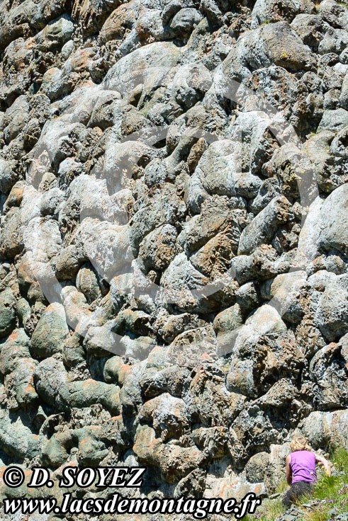 Photo n201707010
Laves en coussins du versant SUD du Collet Vert (piton 2558 m), Massif du Chenaillet (Brianonnais, Hautes-Alpes)
Clich Dominique SOYEZ
Copyright Reproduction interdite sans autorisation
