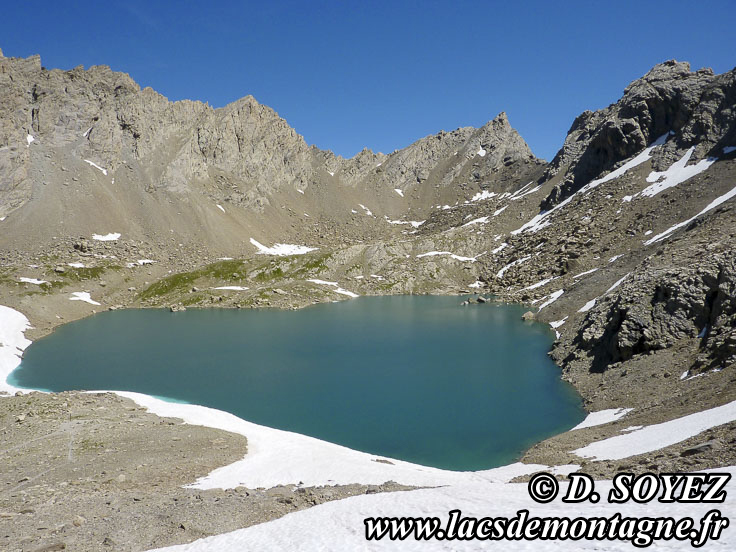 Photo nAttente_Chambeyron_Neuf
Lac des Neuf Couleurs (2841m) (Chambeyron, Haute Ubaye, Alpes de Haute Provence)
Clich Dominique SOYEZ
Copyright Reproduction interdite sans autorisation