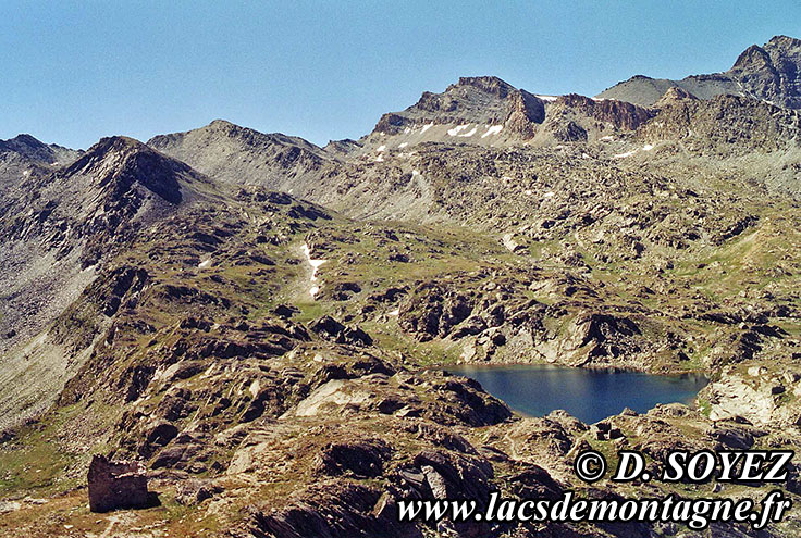 Photo n°20030725
Lacs du col de Longet (Haute Ubaye, Alpes de Haute Provence)
Cliché Dominique SOYEZ (2655m)
Copyright Reproduction interdite sans autorisation