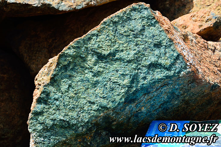 Photo n201607074
Serpentinite oxyde
Clich Dominique SOYEZ
Copyright Reproduction interdite sans autorisation