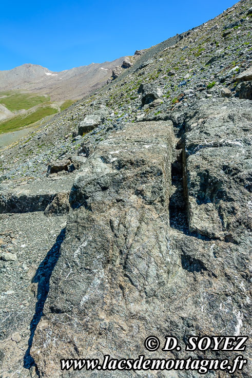 Photo n201807008
Ancienne carrire de marbre vert (2670m)  l'OUEST du col sud du Cristillan
Clich Dominique SOYEZ
Copyright Reproduction interdite sans autorisation