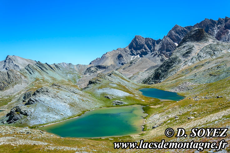 Photo n°201507165
Lacs supérieurs de Marinet Vert Nord (2682m) et Bleu Sud (2682m) (Haute Ubaye, Alpes de Haute Provence)
Cliché Dominique SOYEZ
Copyright Reproduction interdite sans autorisation