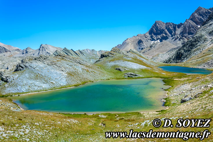 Photo n°201507166
Lacs supérieurs de Marinet Vert Nord (2682m) et Bleu Sud (2682m) (Haute Ubaye, Alpes de Haute Provence)
Cliché Dominique SOYEZ
Copyright Reproduction interdite sans autorisation