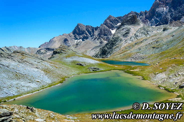 Photo n201507167
Lacs suprieurs de Marinet Vert Nord (2682m) et Bleu Sud (2682m) (Haute Ubaye, Alpes de Haute Provence)
Clich Dominique SOYEZ
Copyright Reproduction interdite sans autorisation