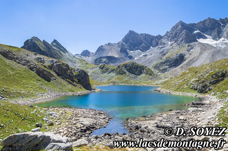 Photo n201207080-3
Lac infrieur de Marinet (grand) (2540m) (Haute Ubaye, Alpes de Haute Provence)
Clich Dominique SOYEZ
Copyright Reproduction interdite sans autorisation