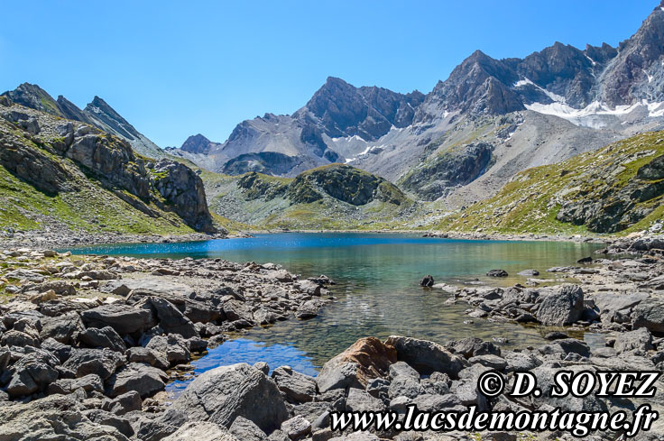 Photo n201207080-4
Lac infrieur de Marinet (grand) (2540m) (Haute Ubaye, Alpes de Haute Provence)
Clich Dominique SOYEZ
Copyright Reproduction interdite sans autorisation