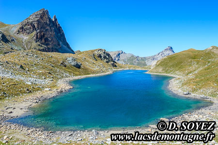 Lac inférieur de Marinet (grand) (2540m)
(Haute Ubaye, Alpes de Hautes Provence)
Cliché Dominique SOYEZ
Copyright Reproduction interdite sans autorisation