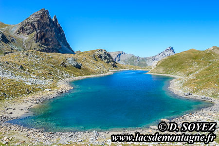Lac infrieur de Marinet (grand) (2540m)
(Haute Ubaye, Alpes-de-Haute-Provence)
Clich Dominique SOYEZ
Copyright Reproduction interdite sans autorisation