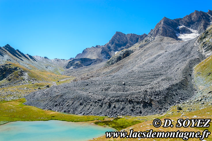 Photo n201507141
Lac infrieur de Marinet (petit) (2533m) et Glacier rocheux de Marinet (Haute Ubaye, Alpes de Haute Provence)
Clich Dominique SOYEZ
Copyright Reproduction interdite sans autorisation