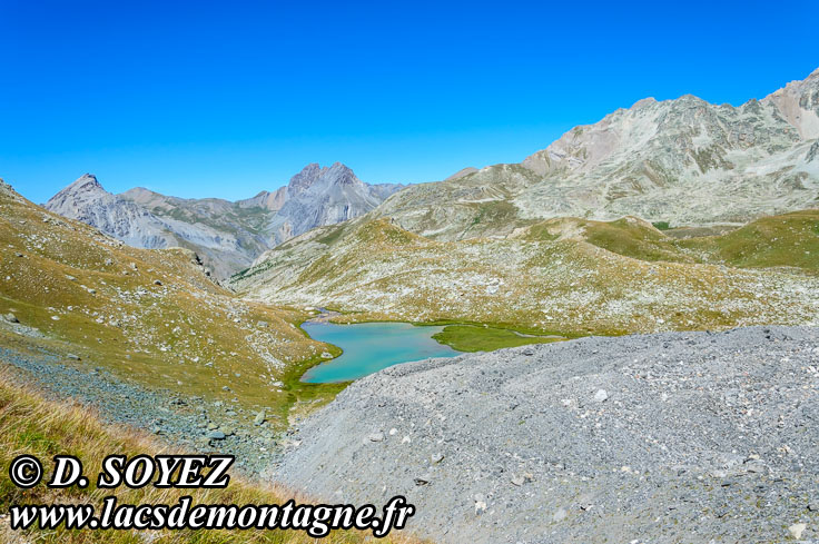 Photo n201507147
Lac infrieur de Marinet (petit) (2533m) et Glacier rocheux de Marinet (Haute Ubaye, Alpes de Haute Provence)
Clich Dominique SOYEZ
Copyright Reproduction interdite sans autorisation