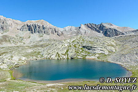 Lac du Roure SUD (2653m).
(Haute Ubaye, Alpes-de-Haute-Provence)
Clich Dominique SOYEZ
Copyright Reproduction interdite sans autorisation
