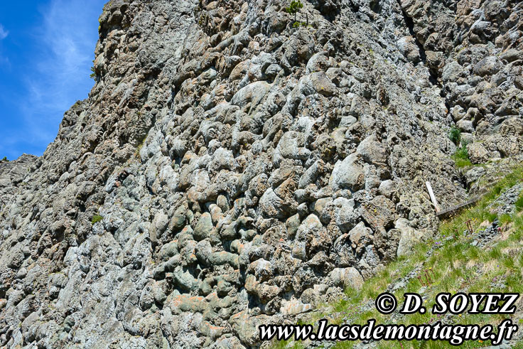 Photo n�201707012
Laves en coussins du versant SUD du Collet Vert (piton 2558 m), Massif du Chenaillet (Brian�onnais, Hautes-Alpes)
Clich� Dominique SOYEZ
Copyright Reproduction interdite sans autorisation