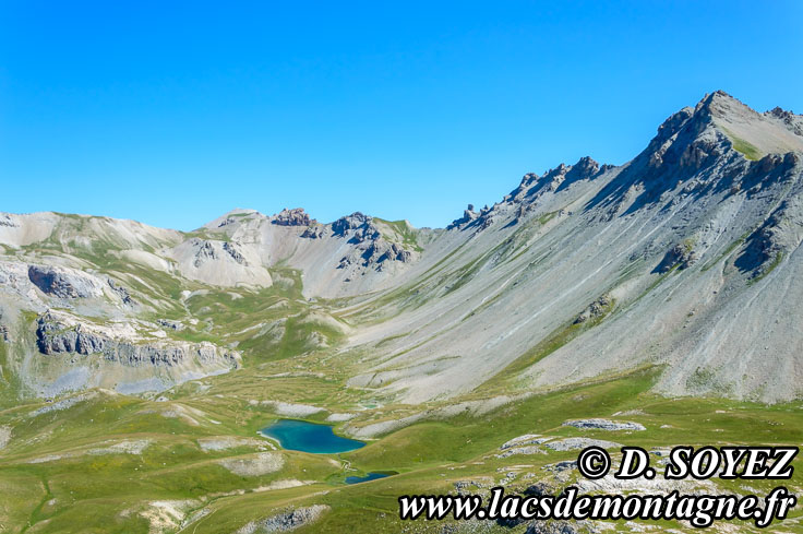 Photo n201507102
Lac Escur (2323m) et Petit lac Escur (2319m) (Guillestrois, Queyras, Hautes-Alpes)
Clich Dominique SOYEZ
Copyright Reproduction interdite sans autorisation