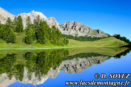 Lac Miroir ou lac des Prs Soubeyrand (2214 m)
(Queyras, Hautes-Alpes)
Clich Dominique SOYEZ
Copyright Reproduction interdite sans autorisation