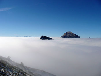 Mer de nuages, dans les
valles grenobloises, Isre