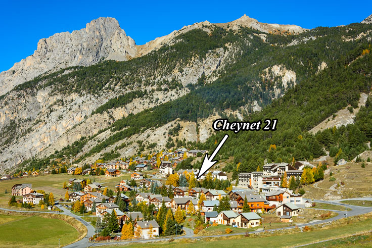 Situation du studio Cheynet 1 n°21 à Ceillac