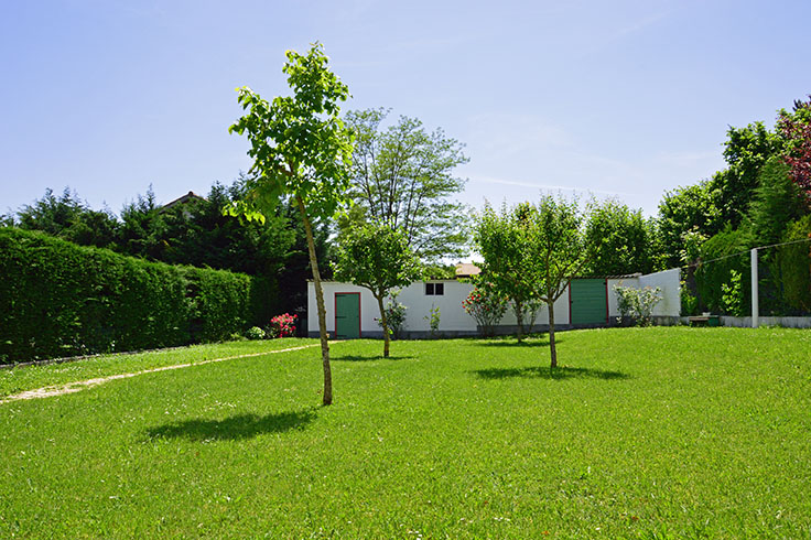 Vue extrieure du studio meubl pour 1  2 personnes chez l'habitant,  Saint-Ismier, valle du Grsivaudan, prs de Grenoble